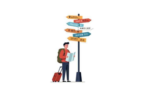 Download Young Man Traveler with Backpack and Sui - Premium Resources