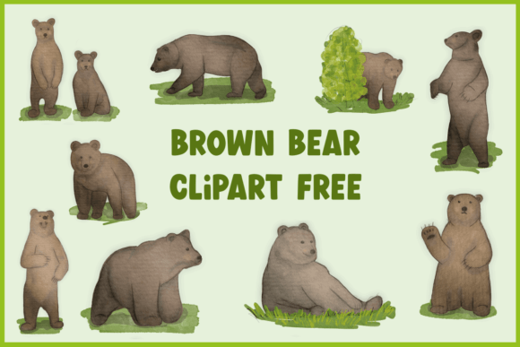 Download Brown Bear Clipart Free - Brown bear clipart Collection