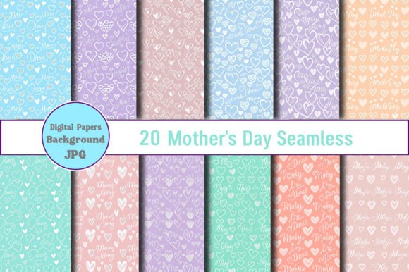 Download Mother's Day Seamless Digital Papers - Premium Resources