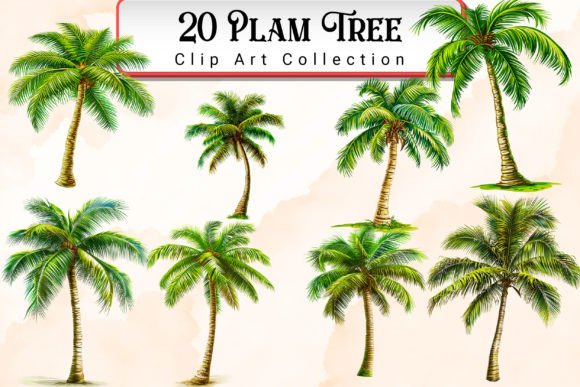 Download Palm Tree Clipart Bundle - Tree clipart Collection