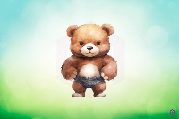 Download Muscular Brown Bear Clipart PNG - Brown bear clipart Collection