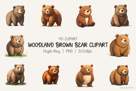 Download Woodland Brown Bear Clipart - Brown bear clipart Collection